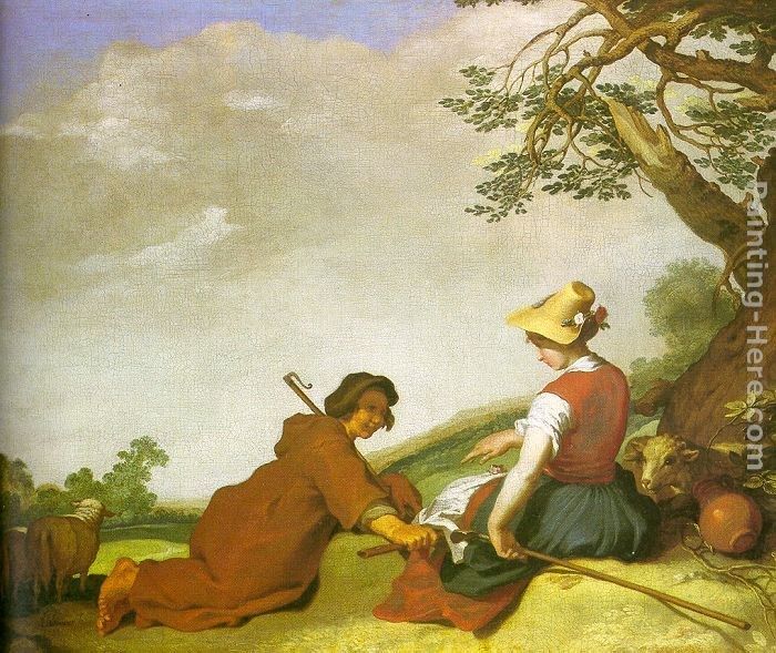 Abraham Bloemaert Shepherd and Sherpherdess